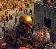 А зачем туда золотой череп?