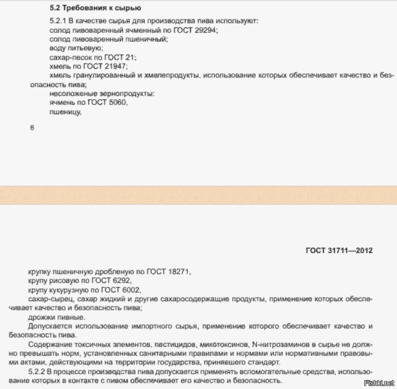 К сожалению ГОСТ на пиво упростили, можно использовать пшеницу и просто сахар. Сам начал варить пиво, заводское пить невозможно, спирт с запахом, похожим на пивной. Думаю пост запилить с варкой пива. Кстати очень даже не плохо получается, товарищи тоже оценили. (Скрин из ГОСТа)
