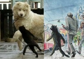Просто идёт.
