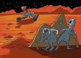 Китайский марсоход исчез на Марсе после обнаружения странных многоугольников