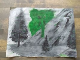 Тоже люблю всякую херню. 
Не рисовал я 20 лет примерно, хотя отлично рисую. Пошел за карандашами в магазин и купил акварель. Никогда ей не рисовал кроме школы))) 
По моему смешно получилось)))
