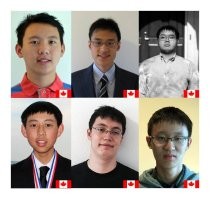 Сборные США, Канады, Китая и России, на олимпиадах по программированию\математике. (года разные). 

Сильно на глаза давит, сборная белых ворон, не быть этой стране великой Европейскою державою.

Ну и на последок, убраны флаги и подпись к последней фото, 21год, сборная по математике- угадайте страну. Подсказка- НЕ Россия.