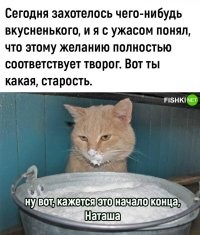 Да с чего бы? Моя супруга уже больше 30-лет печет творожники, сырники, шаньги... и другое, я и названий не знаю
Но я себя стариком не чувствую...
И вообще бесит, когда мол.чел. считает себя стариком в 30 лет
И кто сочиняет эту муйню?