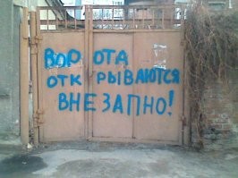 Житель Воронежа руками открыл автоматические ворота и сломал их