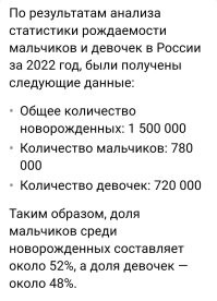 Фигня, какая-то. 
Девочек и в России меньше рождается. 

Природа. Выживание вида. 
Один самец, може много самок оплодотворить, за условный период. 
Одна самка, родит только от одного. 
(Нет, в природе, разное случается, но так практически у всех.)