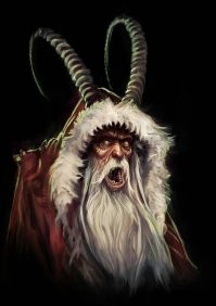 А сам он надо полагать рождественский черт Крампус!))