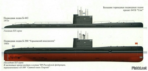 Я, конечно, совсем не подводник...
А что, лодки одного проекта НАСТОЛЬКО отличаются?

"Сом":


И это тоже "Сом":