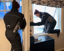 Верх дебилизма в таких районах устанавливать двери, открывающиеся наружу, а если бы и окно завалило?