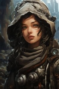 Дак и лица похожие тк одна модель использована одна и настройки ИИ не менялись .. вот мои творения  - модель одна ... но вот настройки и стили ИИ в разных картинках менялись ))