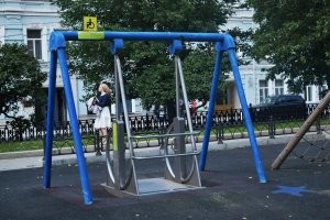 На Тверском бульваре в Москве.