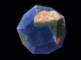 Есть не только квадратная, но ещё Земля-тор и Земля-пирамида, и Земля-додекаэдр. Про плоскую вообще молчу. Так что фантазия у людей безгранична