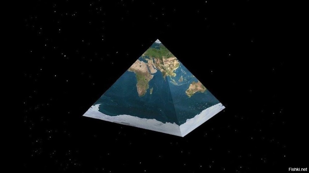 Есть не только квадратная, но ещё Земля-тор и Земля-пирамида, и Земля-додекаэдр. Про плоскую вообще молчу. Так что фантазия у людей безгранична
