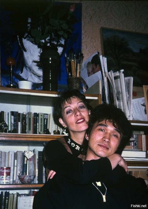 Пакита Эскофе и Виктор Цой 21 июня 1987 года в Ленинград