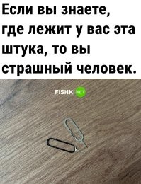 Ну, я знаю. В специальной коробке для мелочей, в отдельной ячейке, вместе с адаптерами симкарт. У меня их там две, разной формы. Я вообще порядок люблю, меня все реально боятся.
