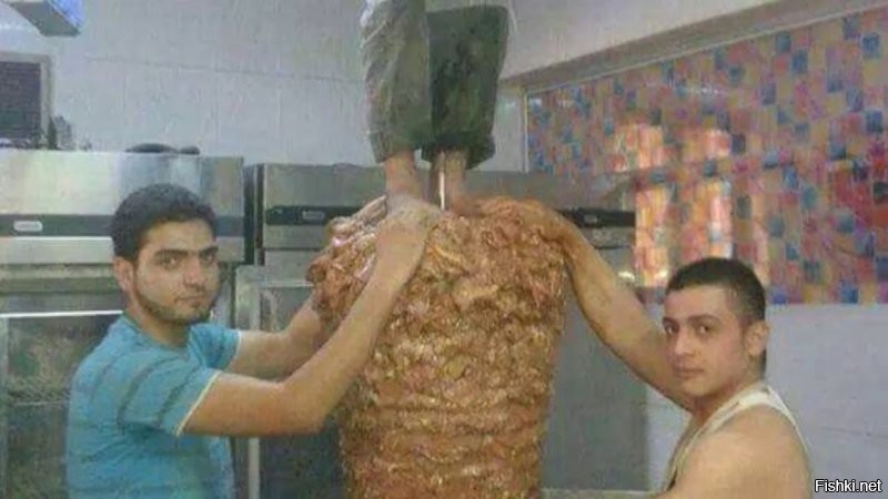 Прахады дарагой, кющай укусный шаурма!