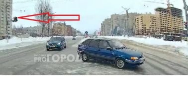 Мерин летел на красный