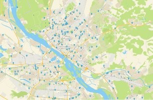 Отдали право запрещать такие пункты в регионы - если быть точным. 
Вот пример какое количество точек розлива пенного в Энске. Тут разумеется не все точки, половина из них предпочитает не светится на карте, и конечно же тут нет других алкоголных магазинов типа К&Б или Бристоль они идут в другой рубрике. По-моему впечатляет...