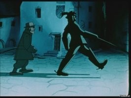 В детстве ко мне сосед прибежал когда этот мультик смотрел, испугался короля, особенно искр из под его сапог! "Заколдованный мальчик".)