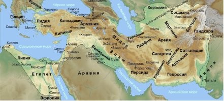 Карта государство Персов во времена правления Дария I. Кстати, у меня получилось (:)) ответить 10 из 10.