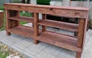 А я, а я... стол для рассады по запросу супруги сделал (почти, осталось по мелочи доделать, но это уже в мае).