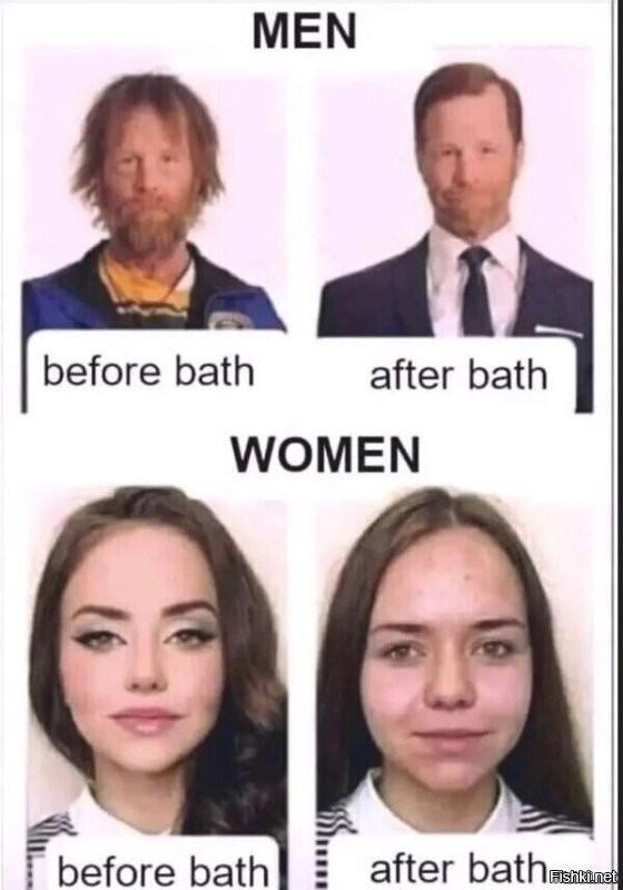 Преображения девушек до и после макияж