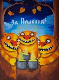 Художница рисует картины, вдохновляясь советским прошлым
