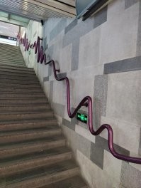 На кардиограмму похоже. Может это медицинский центр ?