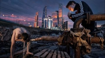 Метро не показатель. Надо смотреть и считать, сколько литров бензина, на среднюю зарплату могут себе позволить жители нефтедобывающей страны, и сравнивать с аналогичным отношением с другими нефтедобывающими странами.
А так, можно бесконечно долго дёргать конкретно один любой, удобный лично тебе параметр для сравнения и говорить - Ох, посмотрите как тут\там  хорошо.
Т. Карлсон конечно молодец, что поехал разрушать стереотип о России, но и походив исключительно по центральным улицам столицы,  полного впечатления нельзя собрать о стране. Хотя,  это справедливо для любого государства.. в публичном месте может и красиво и всё вылизано, роботы катаются, большие экраны предлагают красивый товар, а в подворотне уже какой-то бомж голубя доедает.