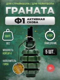 Страйкбольная граната Ф1.
В стрессовой ситуации отличишь от боевой?