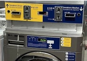 Интересно,5 баксов это за стирку и сушку,или закаждое отдельно надо платить?
Дороговато что-то выходит кроссовки постирать..