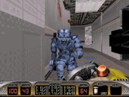 Явно был применен freezethrower из Дюкникема, вероятно совмещенного с BFG9000 из DOOM 2