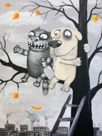 «Ты быканул?»: пёс решил по-братски обнять кота, но тот всё понял иначе