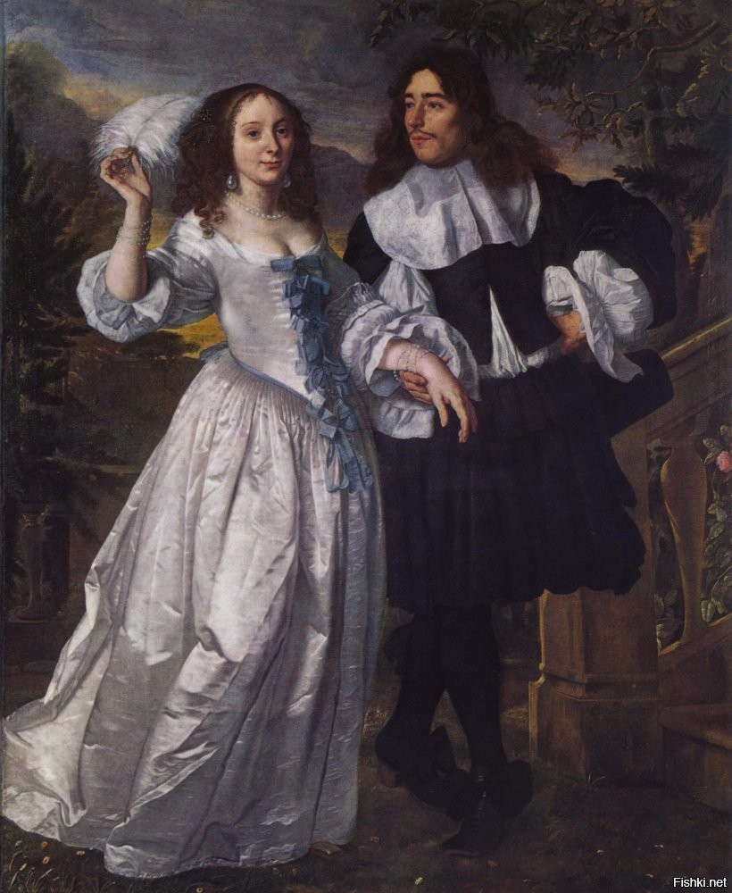 Бартоломеус ван дер Хелст - "Портрет неизвестной пары", 1661 г.