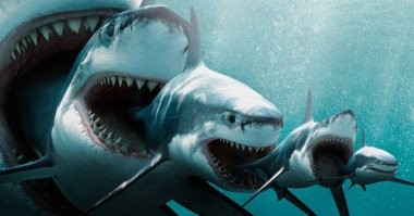 Гигантская рыба молниеносно сжирает акулу на глазах у изумленных рыбаков