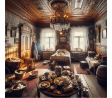 Да и на этой. 
То ли яйца куриц мутантов, то ли картошка, которой у нас ещё и не было, практически, тогда...
