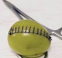 А так швы накладывают!