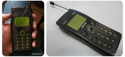 Первый, вот такой был
 В 1998 году. 

Эх... Молодость... :)