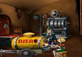 Нельзя не вспомнить в этой связи и отечественные игры-ходилки, очень да же неплохие.
Братья Пилоты, Штырлиц, Петька и Василий Иванович.
Естественно, что нормально играть в них могли только бывшие граждане СССР, знакомые с этими персонажами. Иностранцы просто не понимали логику.