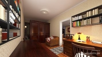 У нас полки были до потолка. В старом доме стены были толщиной метр. Мы сами делали в них ниши и полки в этих нишах. Я маленькая лазала по этим полкам как по шведской стенке. И кроме этих полок в нише, были еще полки на стенах, за кроватью (кровать за шкафом).