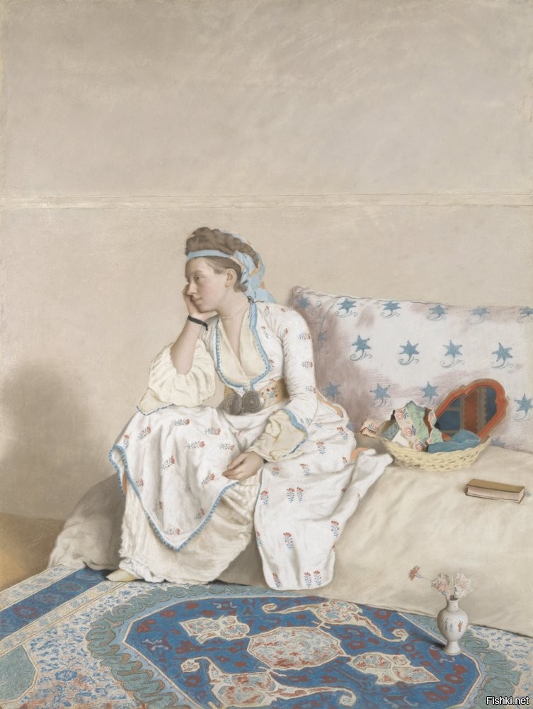 Жан Этьен Лиотар - Портрет жены художника