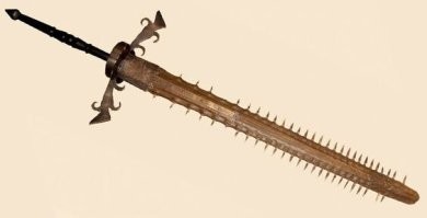 Рыба-пила попыталась атаковать собак на берегу