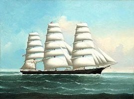 Кли пер (от англ. clipper   «стригущий» или нидерл. klipper)   парусное или парусно-паровое торговое, реже военное судно XIX и XX века с развитым парусным вооружением и особыми, острыми, «режущими воду» (англ. clip) обводами корпуса, как правило,   трёхмачтовое судно (морские суда подобного класса существуют и строятся и в настоящее время).