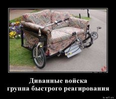Диванный воин спешит на встречу с единомышленниками