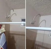 Обычная времянка, пока покупают новую лейку, так как нет закрывающей шайбы)