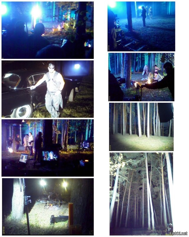 Мы один раз, вообще, всю светобазу "в лес разгрузили". 
Для одной сцены. 
Представьте фуру с разными световыми приборами. 
Несколько сотен метров кабеля на 125А только было. Более тонкие и не считали.