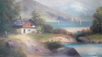 "Озеро"   худ.  А. Шикльгрубер.