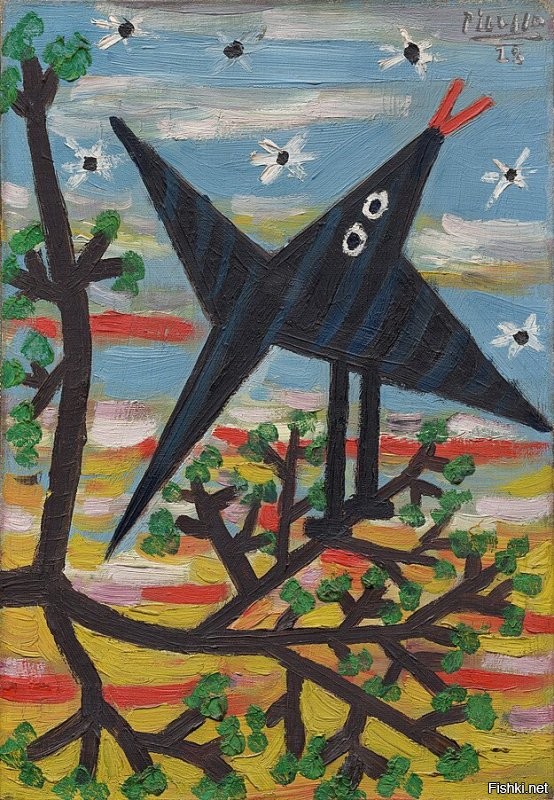Пикассо. Птица на дереве.