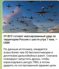 Хоть бы выдержали наши ПВО этих фашей, а то учения с ЯО могут завтра проходить на территории Киева, Лондона и Берлина с Парижем.