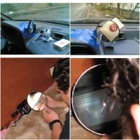 Ага. Приходилось такой технологией пользоваться.  

Да и сейчас продают линзы Френеля для смартфонов.