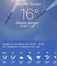 Компания Apple обновила дизайн приложения «Погода» для украинских пользователей.